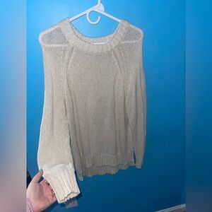 Aerie Cream Oversized sweater